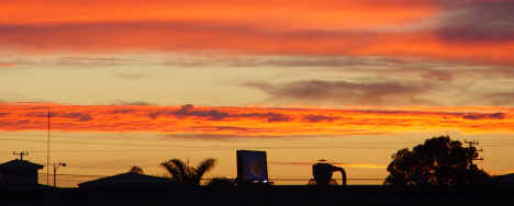 Sunset Behind Our Business